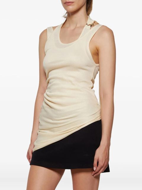 Jean Paul Gaultier twisted double-layer tank top - Neutrals - zdjęcie produktu nr 2