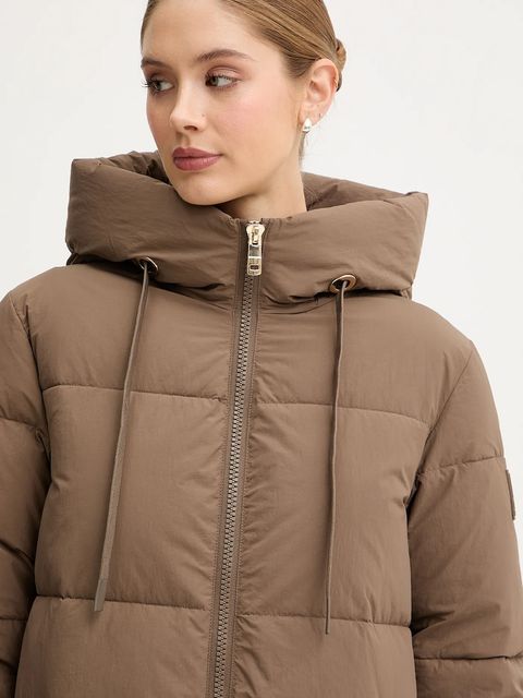 Mos Mosh kurtka Ollie kolor brązowy zimowa oversize 170810