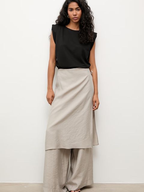 Answear.LAB T-shirt damski z wiskozy - zdjęcie produktu nr 1