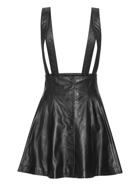 ROTATE BIRGER CHRISTENSEN leather mini skirt - Black - zdjęcie produktu nr 1
