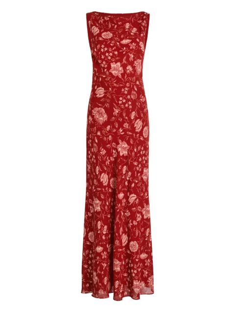 Reformation floral-pattern sleeveless dress - Red - zdjęcie produktu nr 1