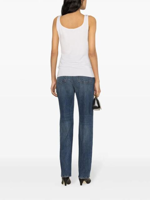 Alexander McQueen Chiaroscuro wool-silk tank top - Neutrals