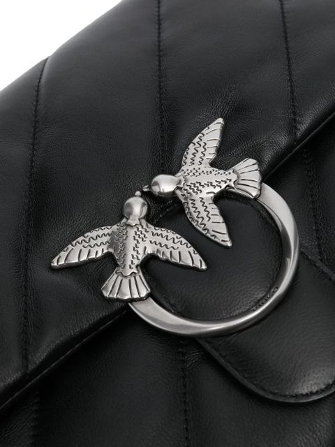 PINKO Love Big Puff leather shoulder bag - Black