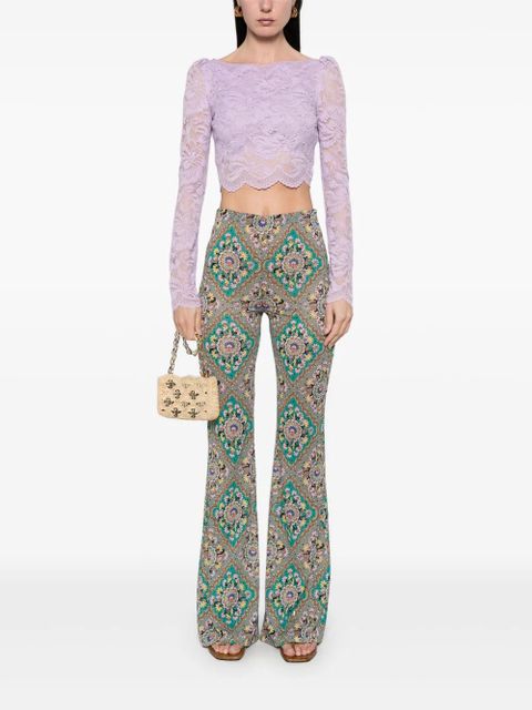 ETRO floral-print trousers - Grey - zdjęcie produktu nr 2