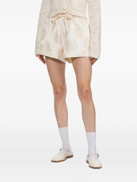 Simone Rocha floral drawstring trousers - Neutrals