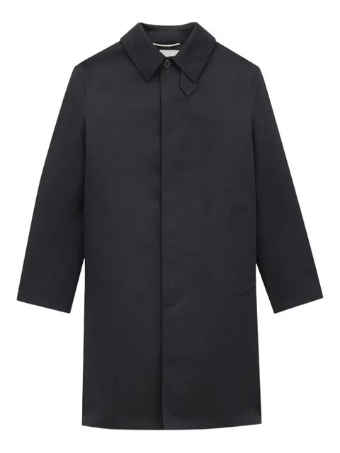 Saint Laurent single-breasted collared coat - Black - zdjęcie produktu nr 1