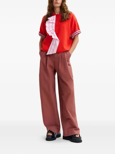 Essentiel Antwerp Jumble short-sleeve polo shirt - Red - zdjęcie produktu nr 2