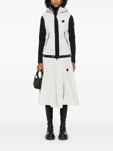 Moncler shirred gilet - Grey