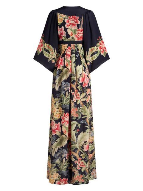 ETRO floral-print crepe-de-chine dress - Blue - zdjęcie produktu nr 2