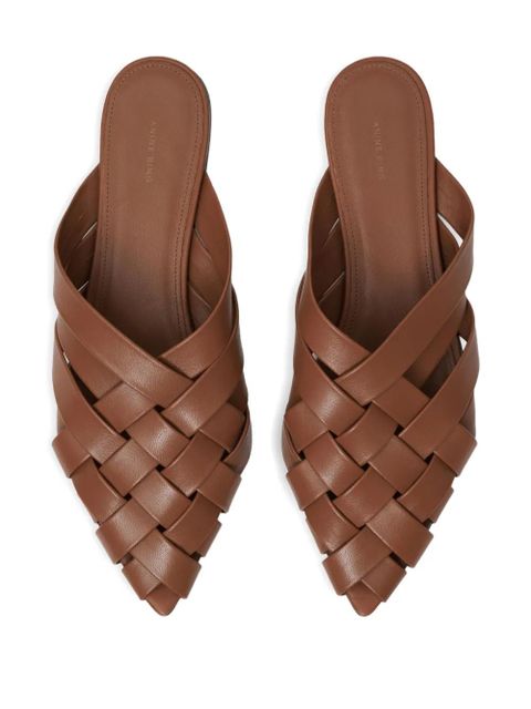 ANINE BING Eve mules - Brown