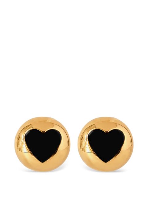 Moschino heart-detail clip earrings - Gold - zdjęcie produktu nr 1