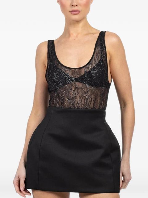 WARDROBE.NYC lace tank bodysuit - Black - zdjęcie produktu nr 1