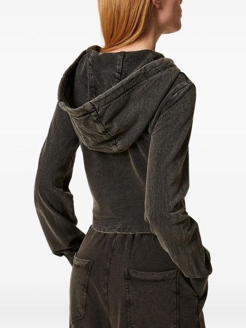 TWINSET long-sleeves hoodie - Grey