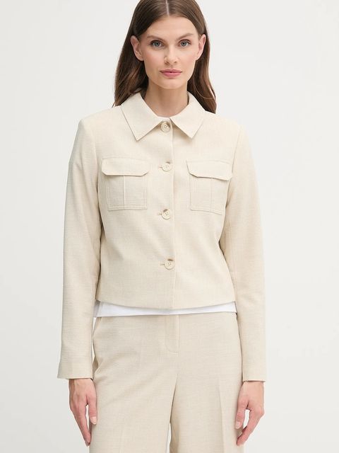 Dkny marynarka kolor beżowy jednorzędowa UD5JS035 - zdjęcie produktu nr 1