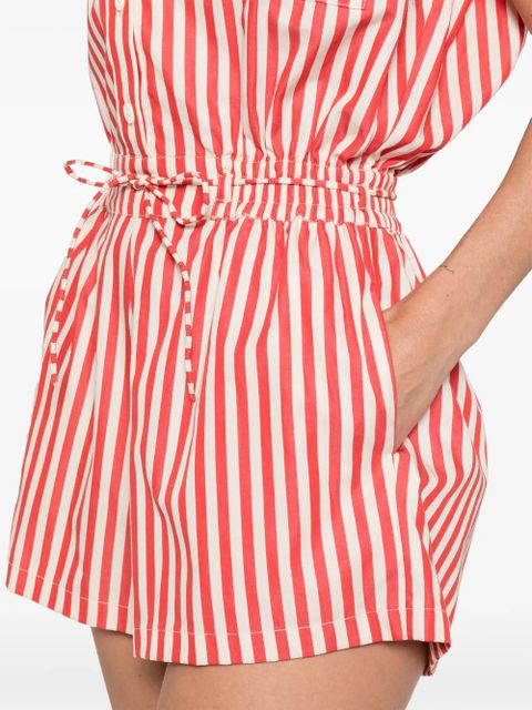 Faithfull the Brand Orozco striped playsuit - Red