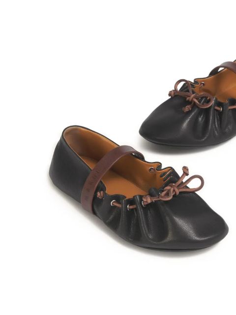 Marni round-toe ballet flats - Black
