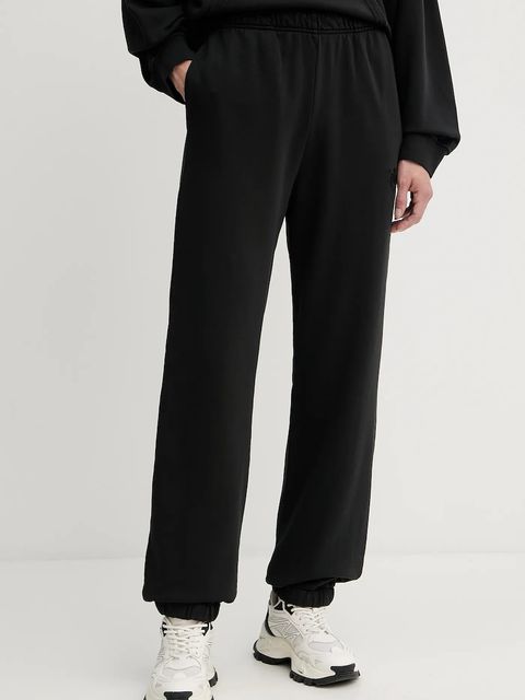 Pinko spodnie dresowe bawełniane damskie kolor czarny gładkie 105508 A2RB - zdjęcie produktu nr 1