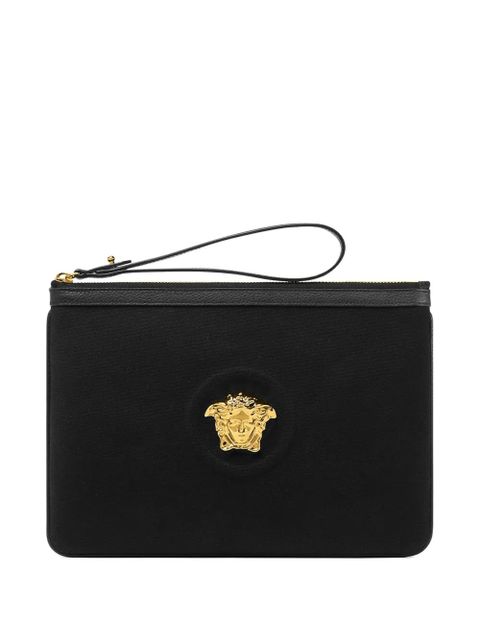 Versace La Medusa canvas pouch - Black - zdjęcie produktu nr 1