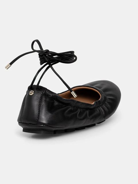 BOSS baleriny skórzane Roxanne