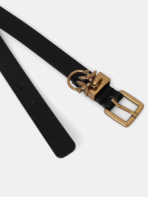 Pinko pasek skórzany damski kolor czarny 104023 A23I - zdjęcie produktu nr 2