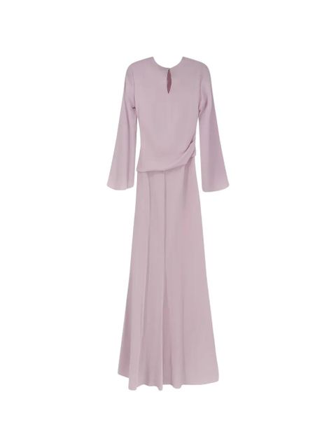 Alexander McQueen long-sleeve draped maxi dress - Pink - zdjęcie produktu nr 2