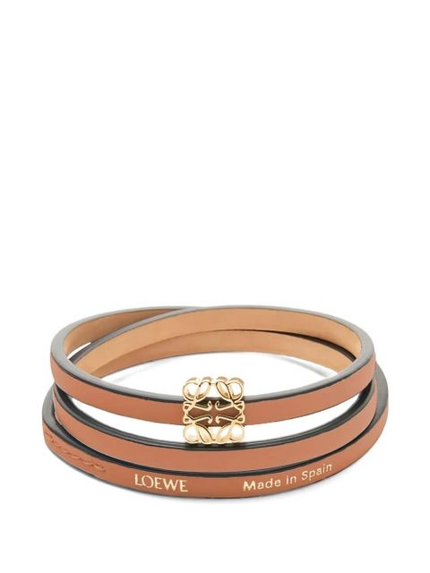 LOEWE anagram leather bracelet - Neutrals - zdjęcie produktu nr 1