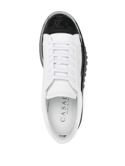 Casadei Nexus leather platform sneakers - White