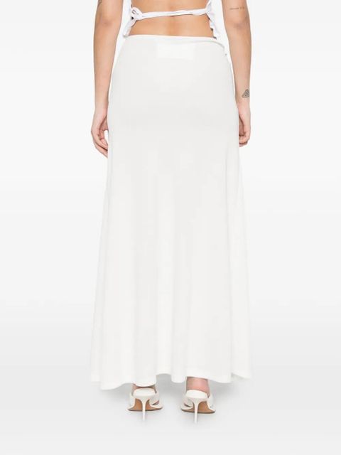 Christopher Esber Occhio crystal-embellished skirt - White