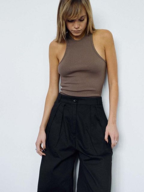 MUUV. top bawełniany PRESSE kolor zielony PRESSE - zdjęcie produktu nr 1