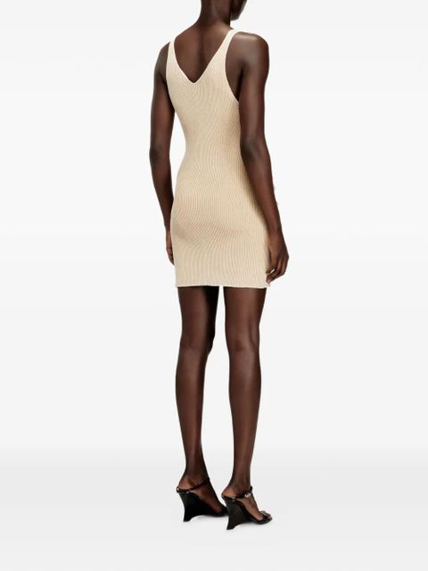 Diesel M-Gabrielle cargo-pockets ribbed mini dress - Neutrals