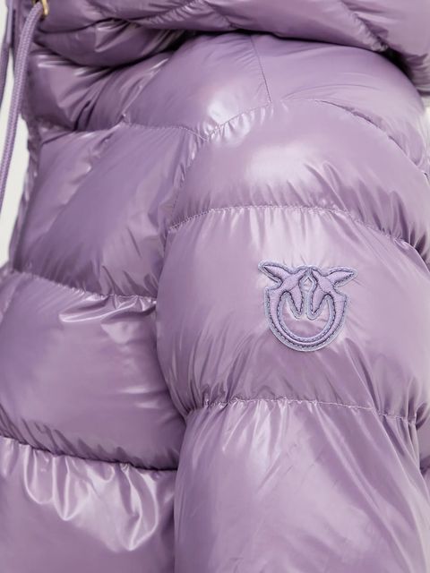 Pinko kurtka kolor fioletowy zimowa 101597 A2P7