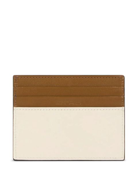ETRO two-tone leather cardholder - White - zdjęcie produktu nr 2