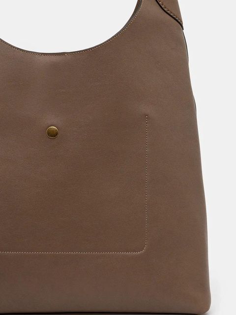 Coach torebka skórzana kolor brązowy CU044