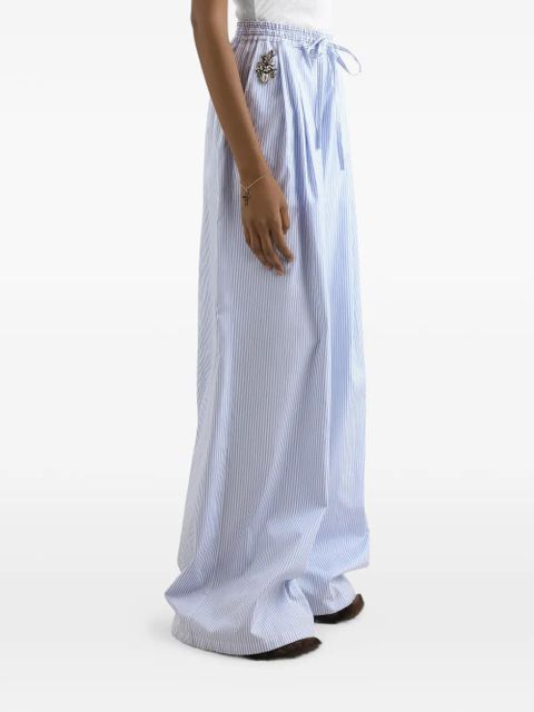 Dolce & Gabbana striped poplin trousers - Blue