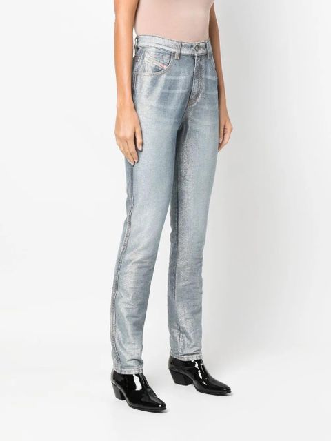 Diesel high-rise slim-fit jeans - Blue