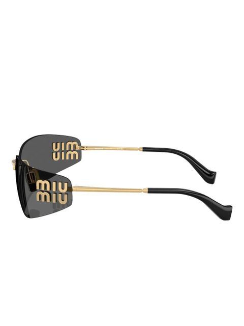 Miu Miu Eyewear oval-frame sunglasses - Grey