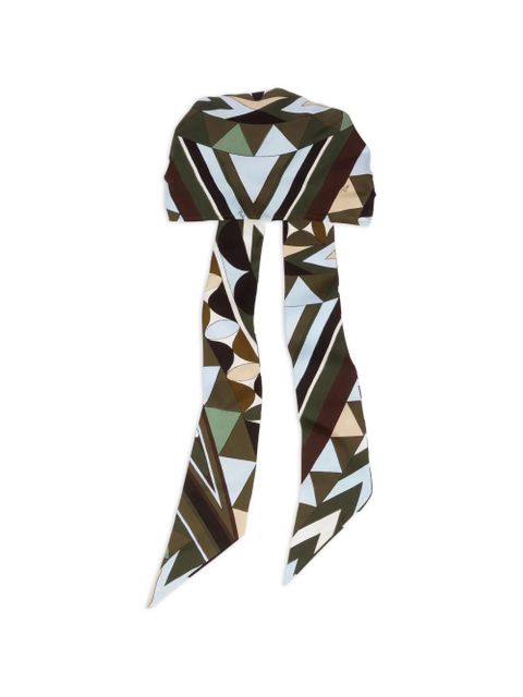 PUCCI Manuba-print silk bandana hat - Green - zdjęcie produktu nr 1