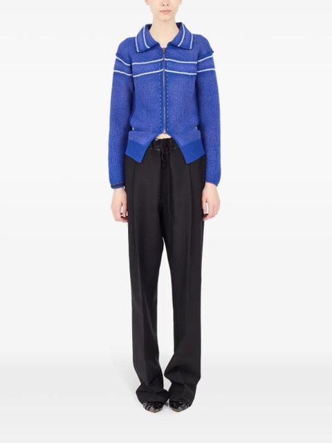 Maison Margiela striped cardigan - Blue