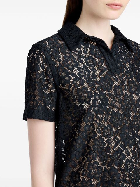 Proenza Schouler Kennedy polo top - Black