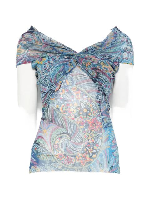 ETRO flower-pattern top - Blue - zdjęcie produktu nr 1