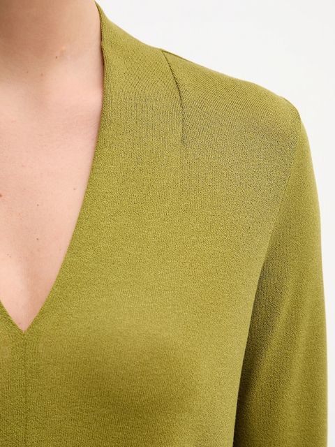 United Colors of Benetton bluzka damska kolor zielony gładka 31NLD401X