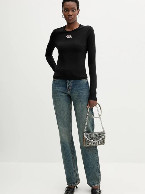 Diesel portfel CHARM-D CHARM-D damski kolor niebieski X10281.P5570