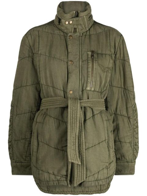 Zadig&Voltaire Kalice belted quilted jacket - Green - zdjęcie produktu nr 1