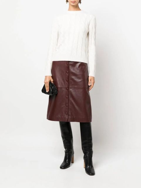 Max Mara cable-knit cashmere jumper - Neutrals