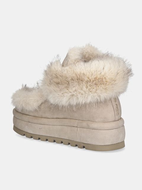 Naked Wolfe śniegowce Bambi kolor beżowy Bambi Faux Fur Suede Ice