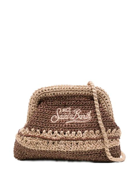 MC2 Saint Barth crochet-knit shoulder bag - Brown