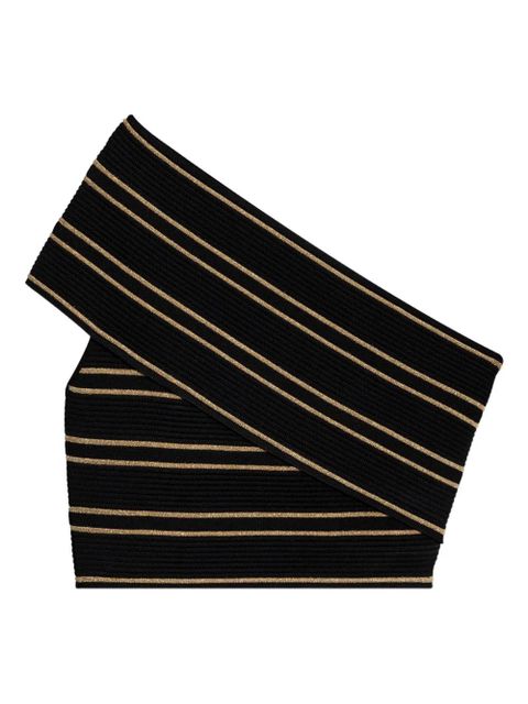 Balmain striped cropped top - Black - zdjęcie produktu nr 1