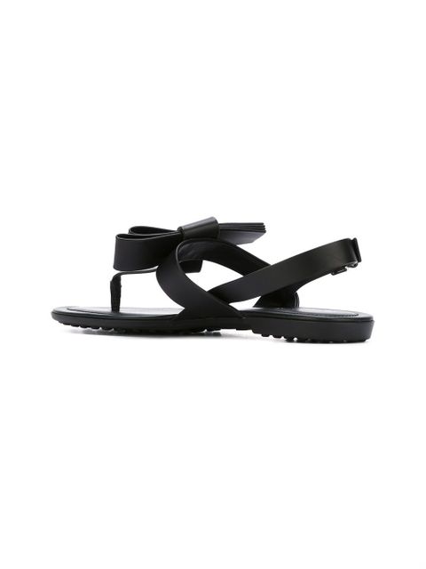 Tod's bow t-bar sandals - Black