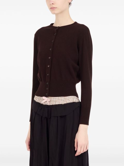Maison Margiela virgin wool cardigan - Brown