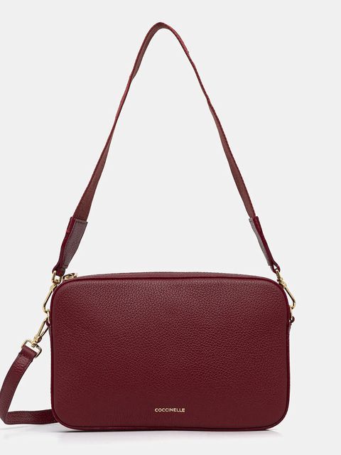 Coccinelle torebka skórzana TEBE kolor bordowy E5.MN5.52.01.01 - zdjęcie produktu nr 1